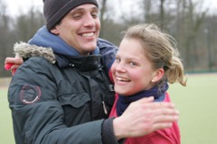 Freude bei Janina Totzke und Co-Trainer Kai Dechsling. Foto: Wolfgang Sternberger