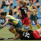 Nina Hasselmann und Lina Geyer spielten zuletzt bei der Champions Trophy 2008 gemeinsam fr die DHB-Auswahl.